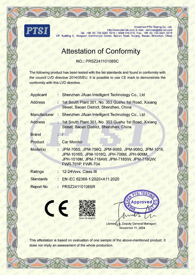 CE-LVD - vehicle monitors