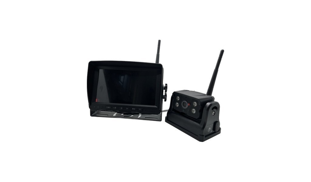 FWR-701B 7-inch wireless camera set with battery (no power connection needed, magnetic mount/preferred for temporary