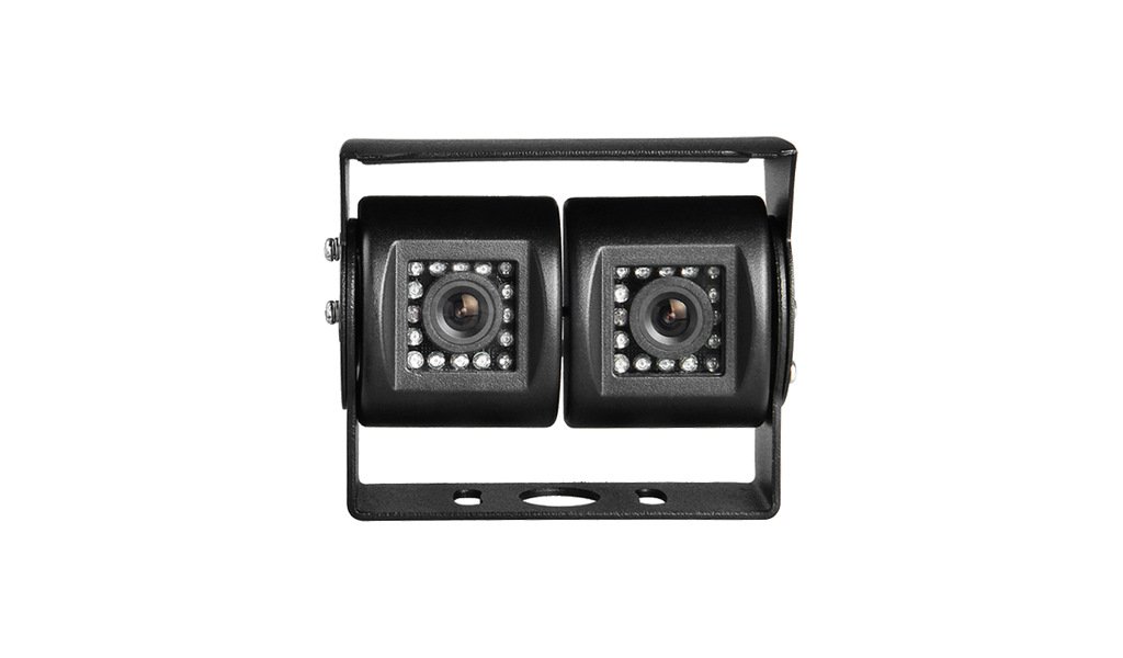 JPC-121-B dual-lens rearview camera (AHD 1080P / PAL / 110°+60° dual-lens / mirror image)