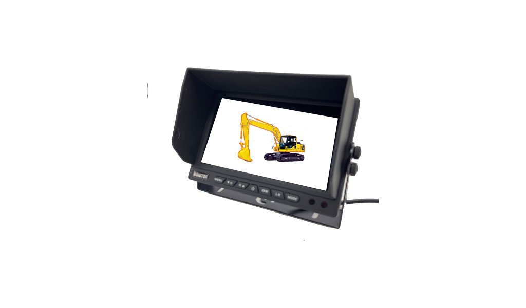 JPM-706 7-inch single-channel vehicle display (CVBS / AHD compatible / menu switchable mirror / with light sensor)