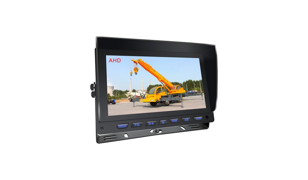 JPM-906 9-inch single-channel vehicle monitor (1024×600 / 2-channel AHD input single screen / 12-36V)