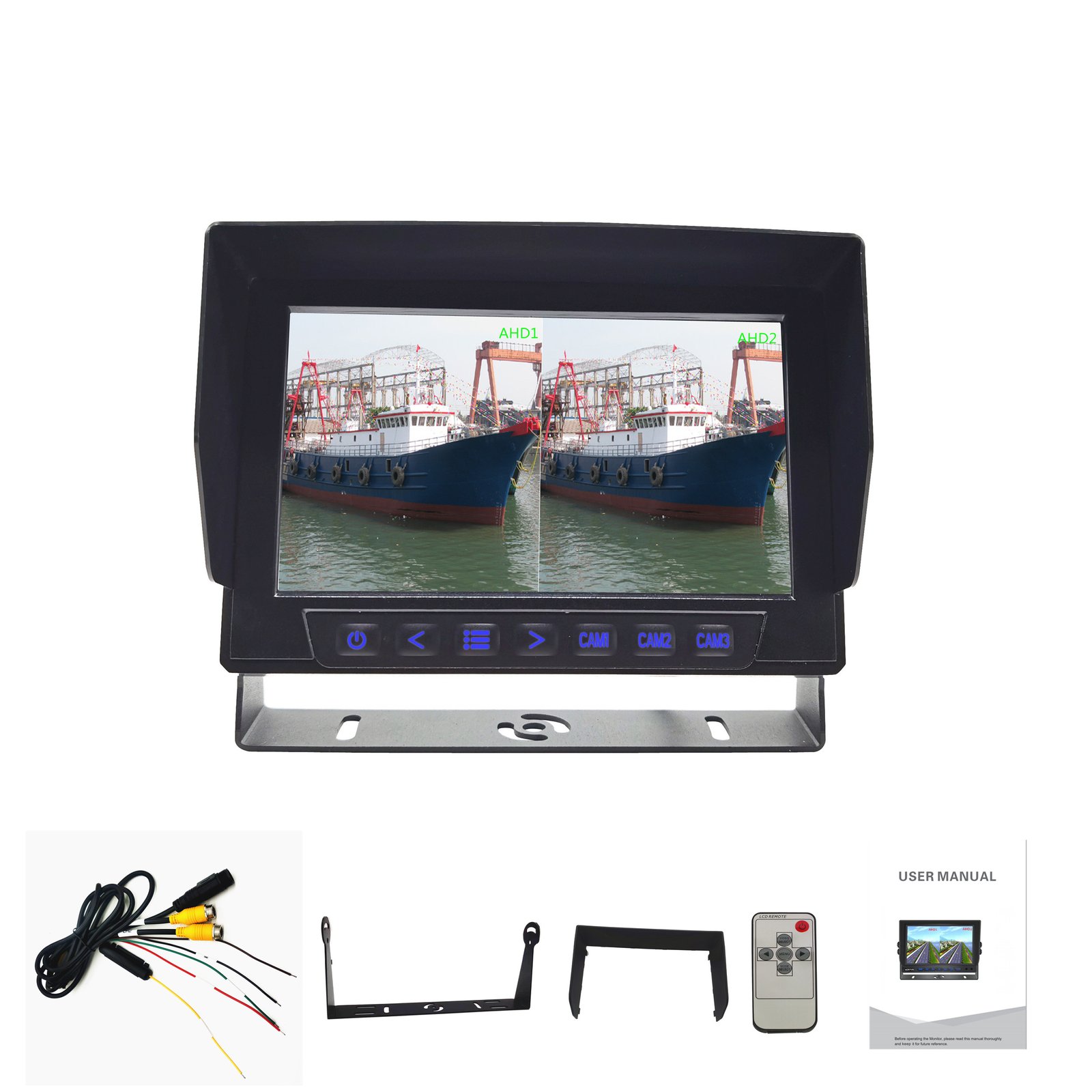 full metal case IP 69k waterproof monitor